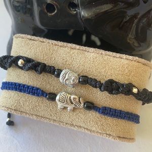 Luck, Wealth, peace, meditation, Yoga, Protection bracelet set. Handmade.